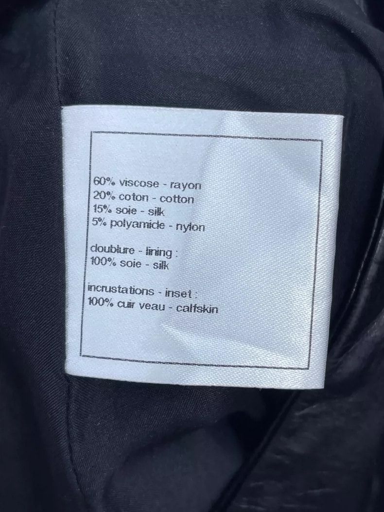 Chanel Chanel Black calfskin stitching skirt 2504-Nextarrow Size 26" / US 2 / IT 38 - 7 Thumbnail