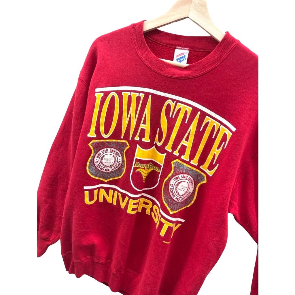 Jerzees Vintage 1990's Iowa State University College Sweater Size US L / EU 52-54 / 3 - 6 Thumbnail