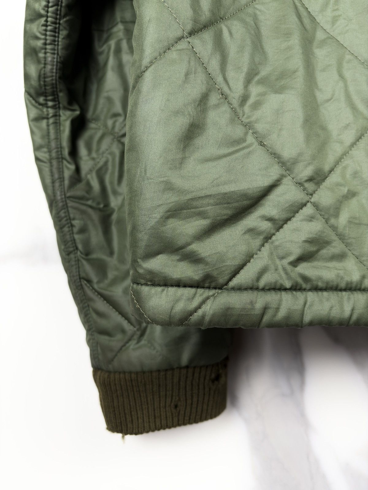 Helmut Lang AW96 Helmut Lang Mainline Quilted Bomber Jacket Olive Size US S / EU 44-46 / 1 - 6 Thumbnail