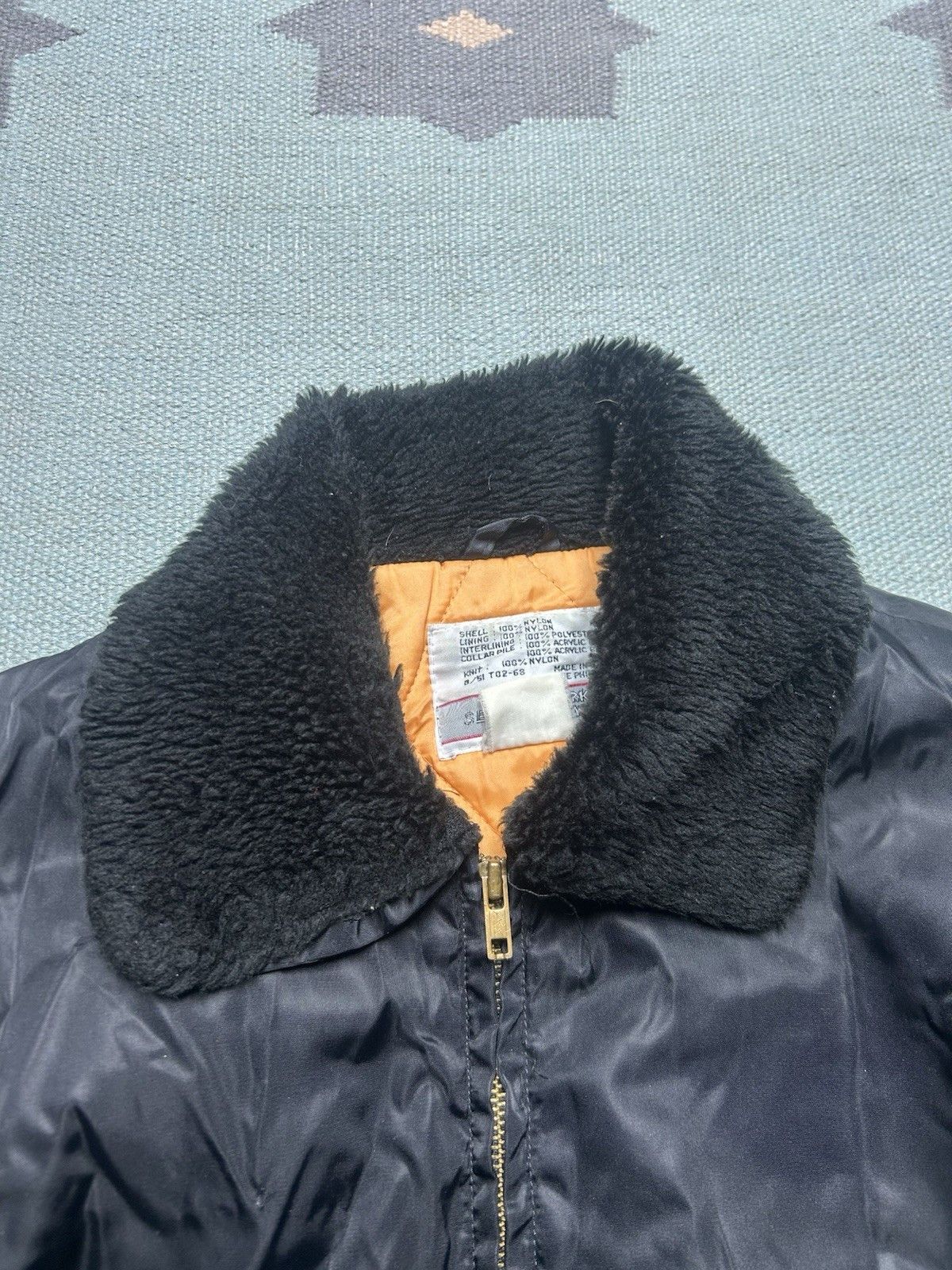 Vintage Vtg 70s Sears bomber jacket MA-1 style cropped military larg Size US L / EU 52-54 / 3 - 4 Thumbnail