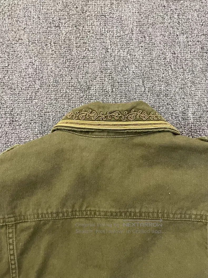Saint Laurent Paris Saint Laurent Paris Military Green Gold Thread Court Embro Size XS / US 0-2 / IT 36-38 - 6 Thumbnail
