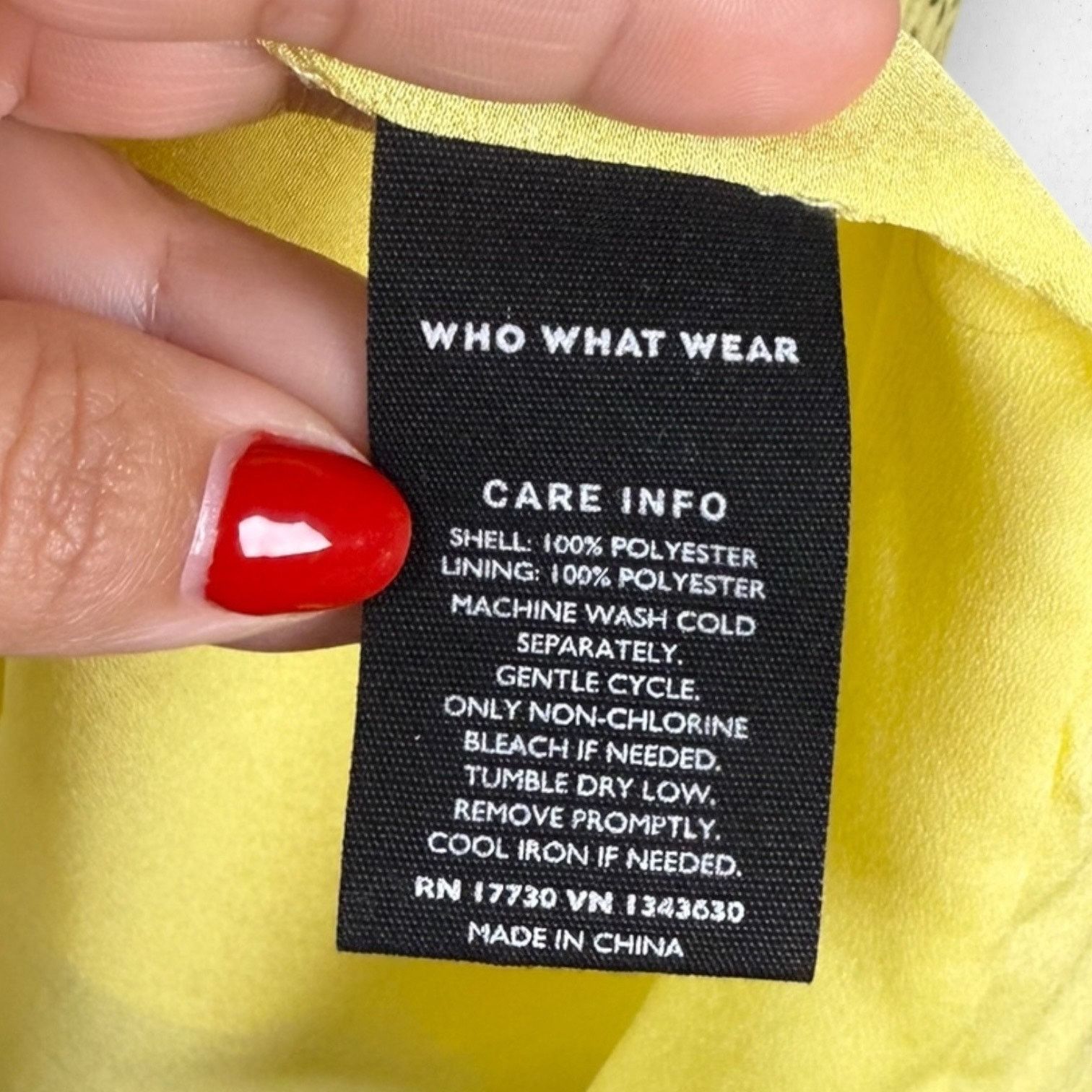 Other Who What Wear Women's M Babydoll Dress Yellow Black Confetti Size M / US 6-8 / IT 42-44 - 5 Thumbnail