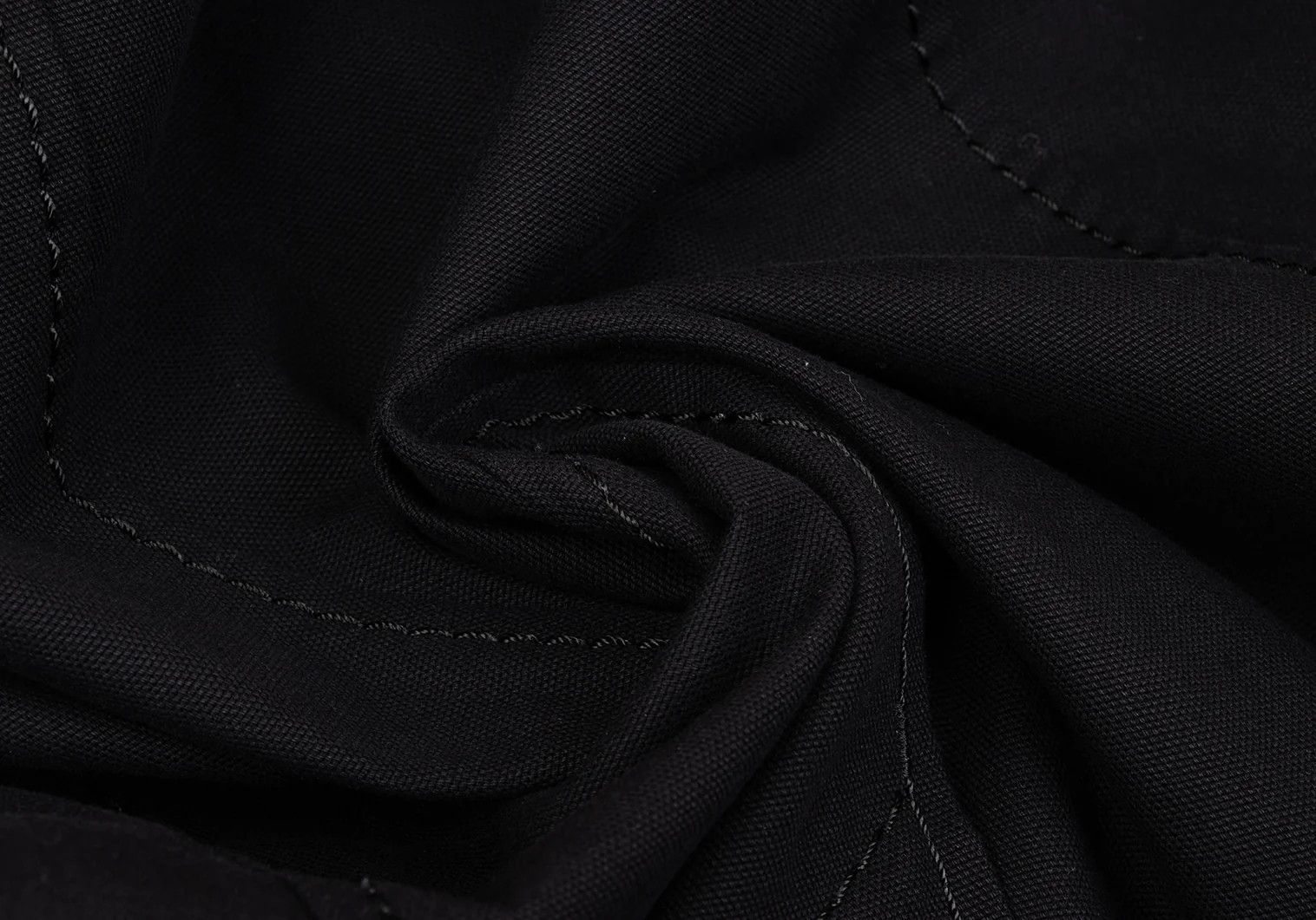 Issey Miyake Leather Piping Canvas Jacket in Black 2 Size US M / EU 48-50 / 2 - 16 Thumbnail