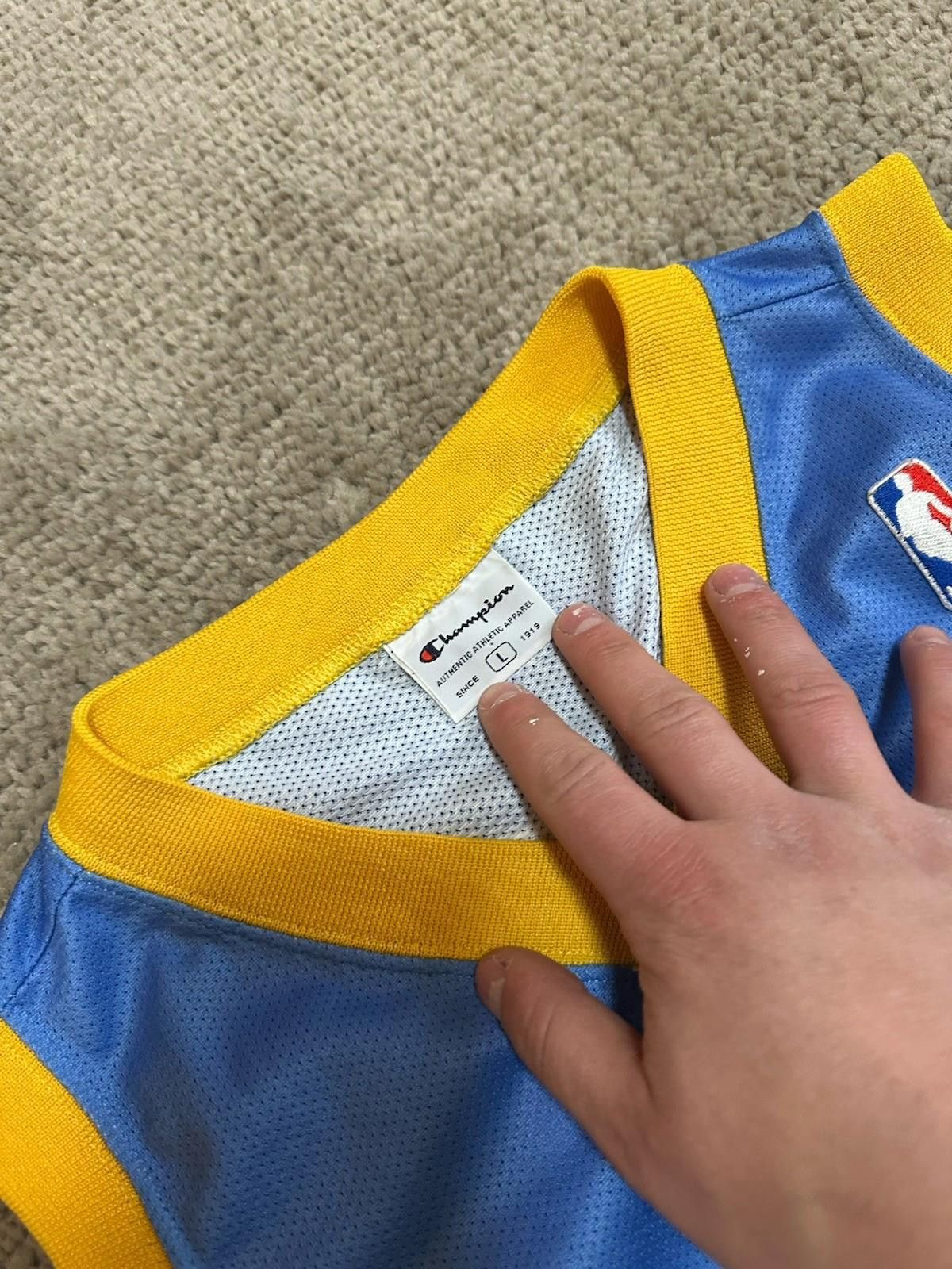 Champion Denver Nuggets #3 Allen Iverson Champion basketball jersey Size US L / EU 52-54 / 3 - 5 Thumbnail