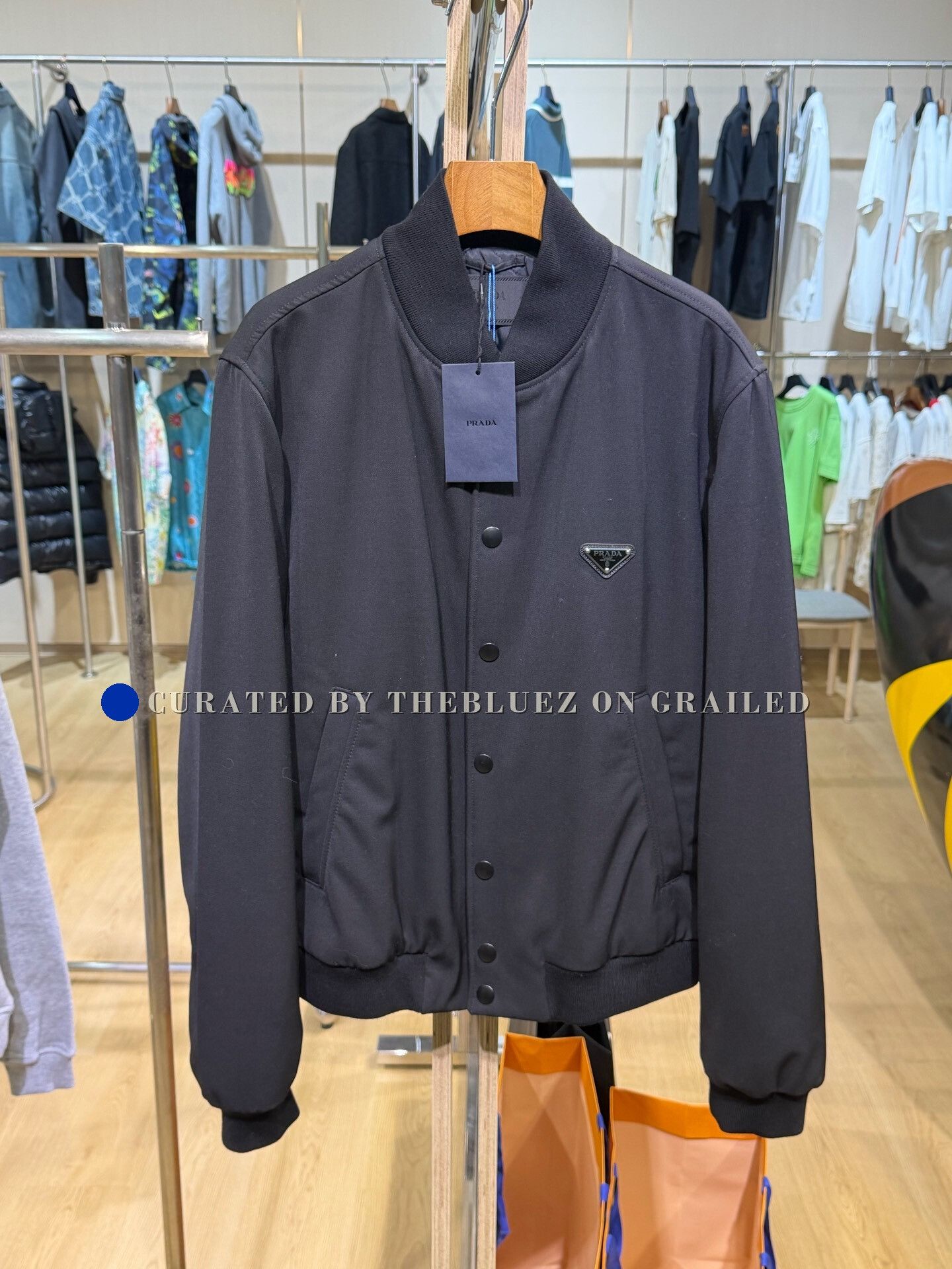 Prada Prada Black Pilot Cotton Jacket Size US M / EU 48-50 / 2 - 1 Thumbnail