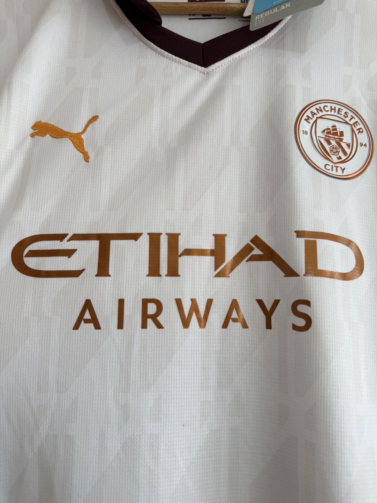 Puma Manchester City 2023-2024 Away Soccer Jersey Football Kit Size US XL / EU 56 / 4 - 6 Thumbnail