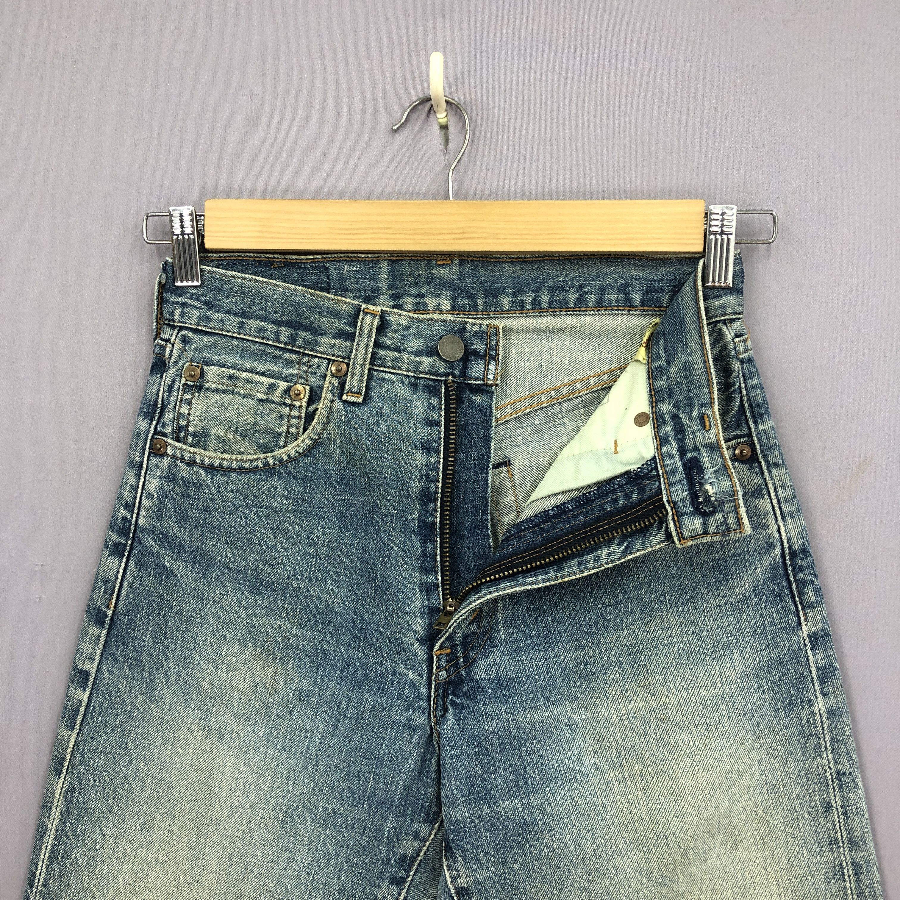 Levi's Vintage 90s Levis 502 Selvedge Jeans Faded Stonewash Denim Size 26" / US 2 / IT 38 - 9 Thumbnail