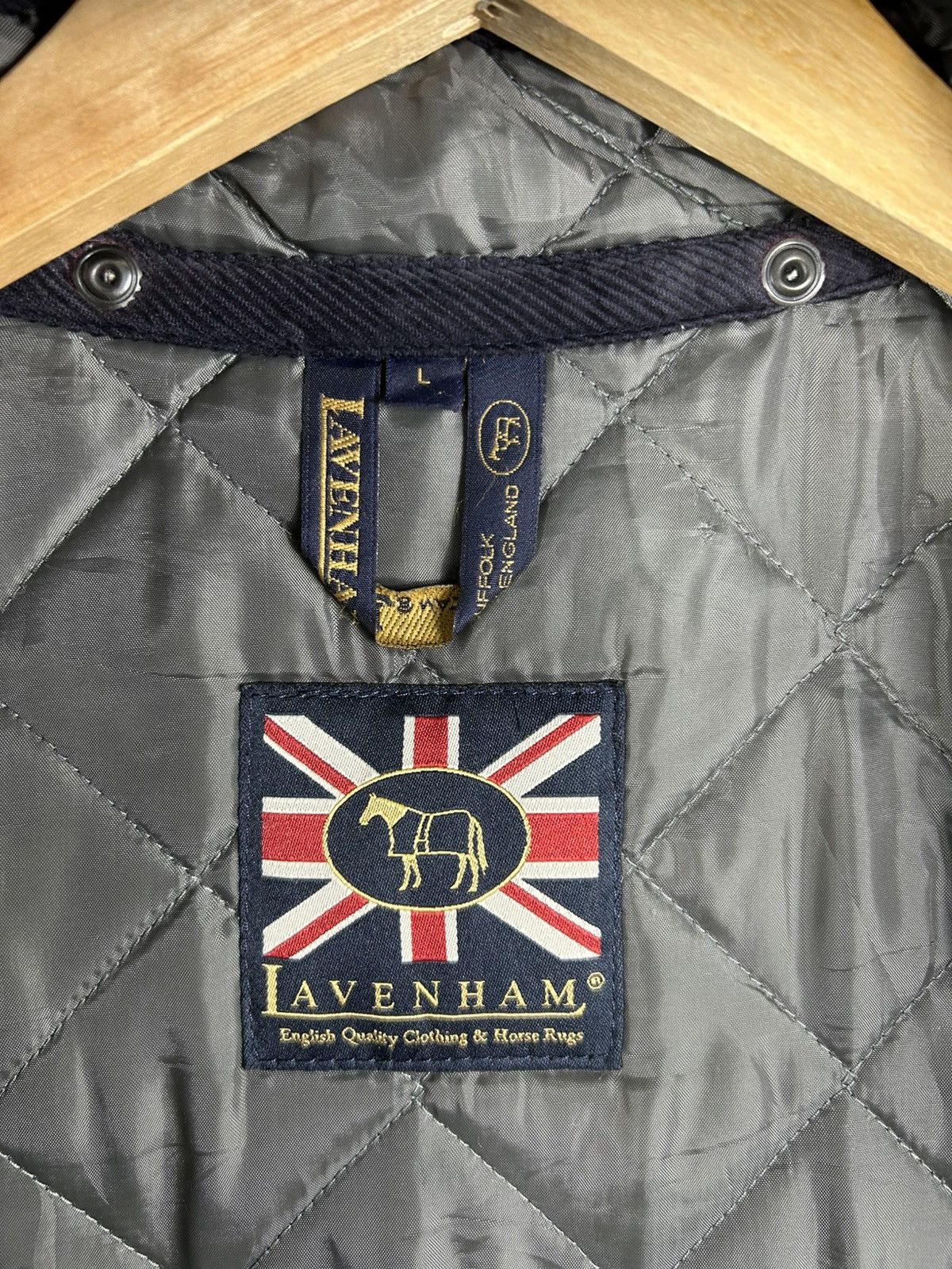 Lavenham × Vintage 🔥Lavenham Hooded Snap Button Quilted Jacket Size US L / EU 52-54 / 3 - 10 Thumbnail