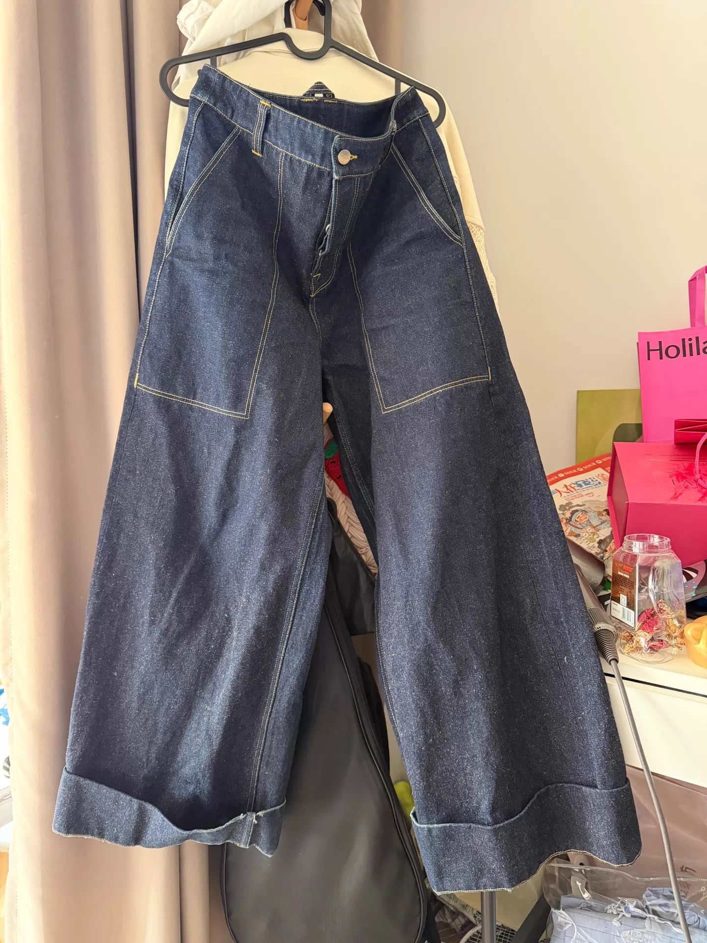 Toogood Toogood Worn Super Heavyweight Wide Leg Jeans 2 London Size 26" / US 2 / IT 38 - 1 Thumbnail