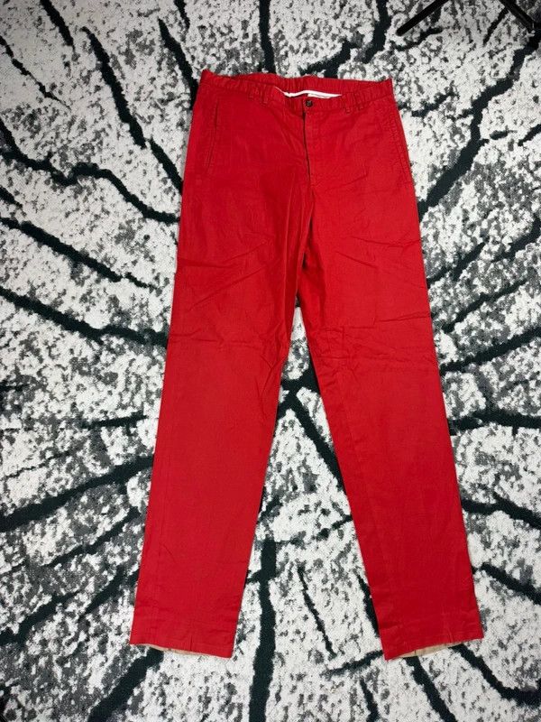 Jil Sander Jil Sander red chino pants 50 M by raf simons Size US 34 / EU 50 - 2 Thumbnail