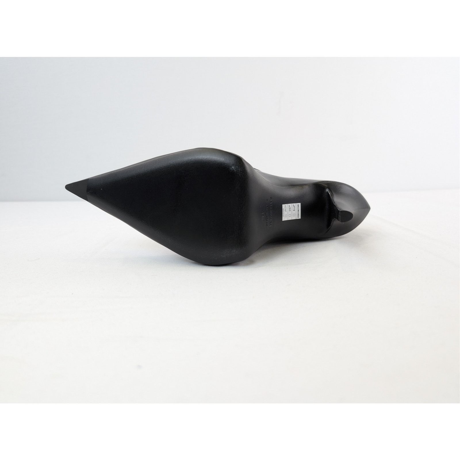Balenciaga o1rshd1 Witch Bootie Shiny Soft Sheepskin Boot in Black Size US 8 / IT 38 - 11 Thumbnail