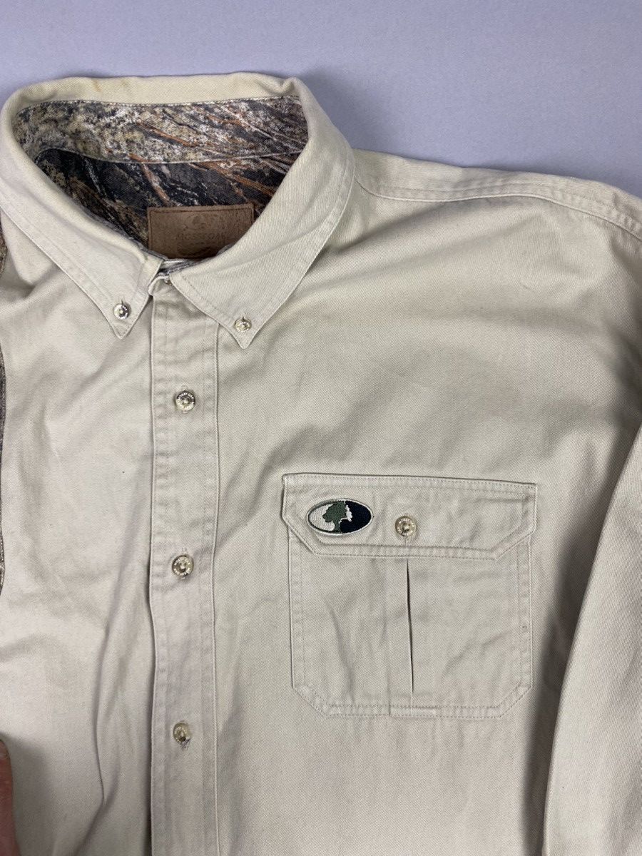 Mossy Oaks × Vintage Vintage Mossy Oak Long Sleeve Shooter Shirt – Camo Accents Size US XXL / EU 58 / 5 - 5 Thumbnail