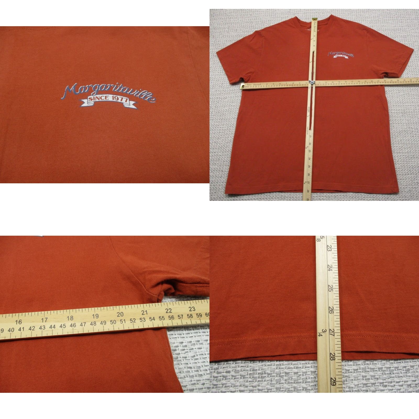 Vintage VINTAGE Margaritaville Shirt Adult Large L Orange Brew Crew Beach Margaritaville Logo Jimmy Buffet Parot Party Key West 90s Mens T-Shirt Size US L / EU 52-54 / 3 - 8 Thumbnail
