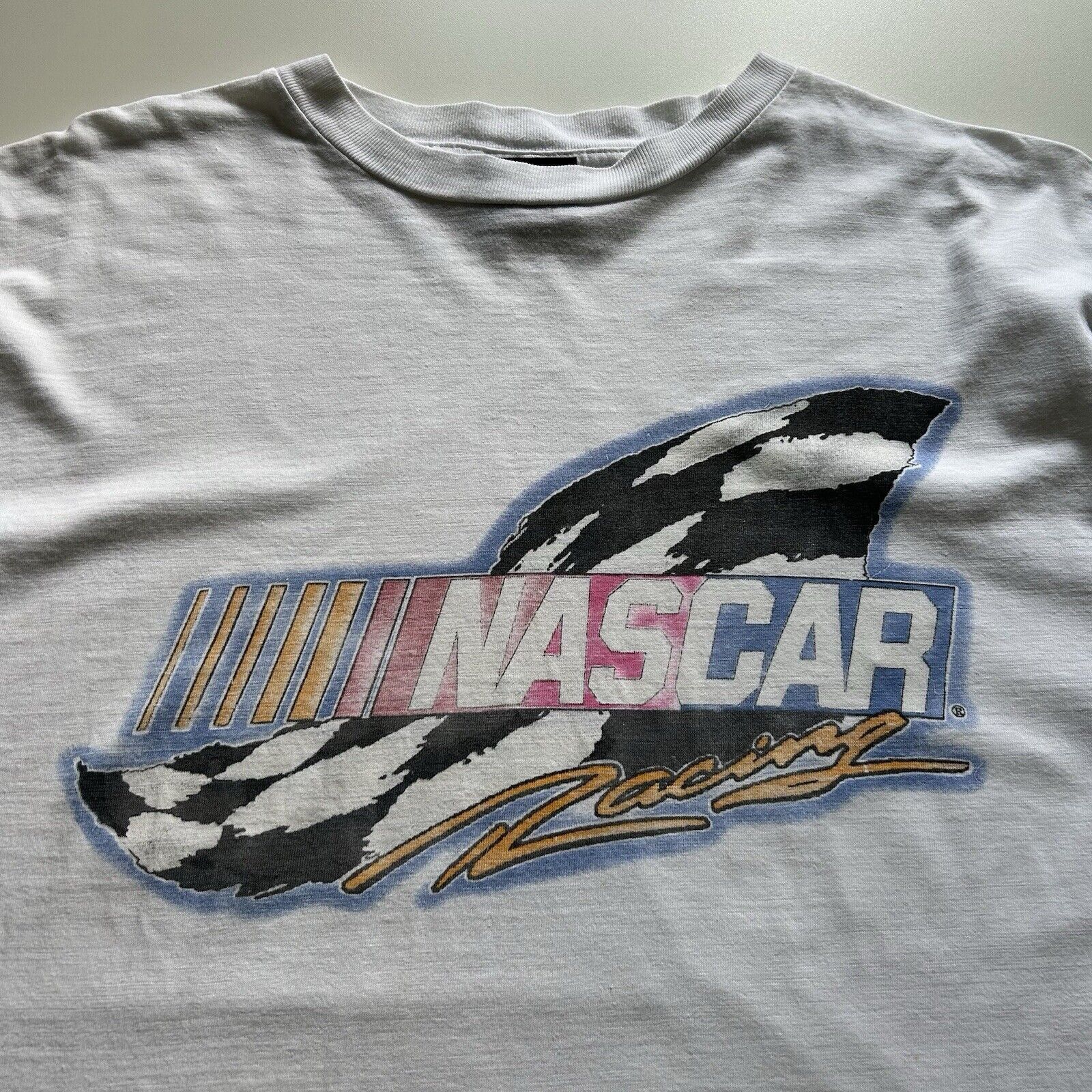 NASCAR Vintage 90s Nascar Racing Graphic T Shirt XL Made In USA Size US XL / EU 56 / 4 - 2 Thumbnail