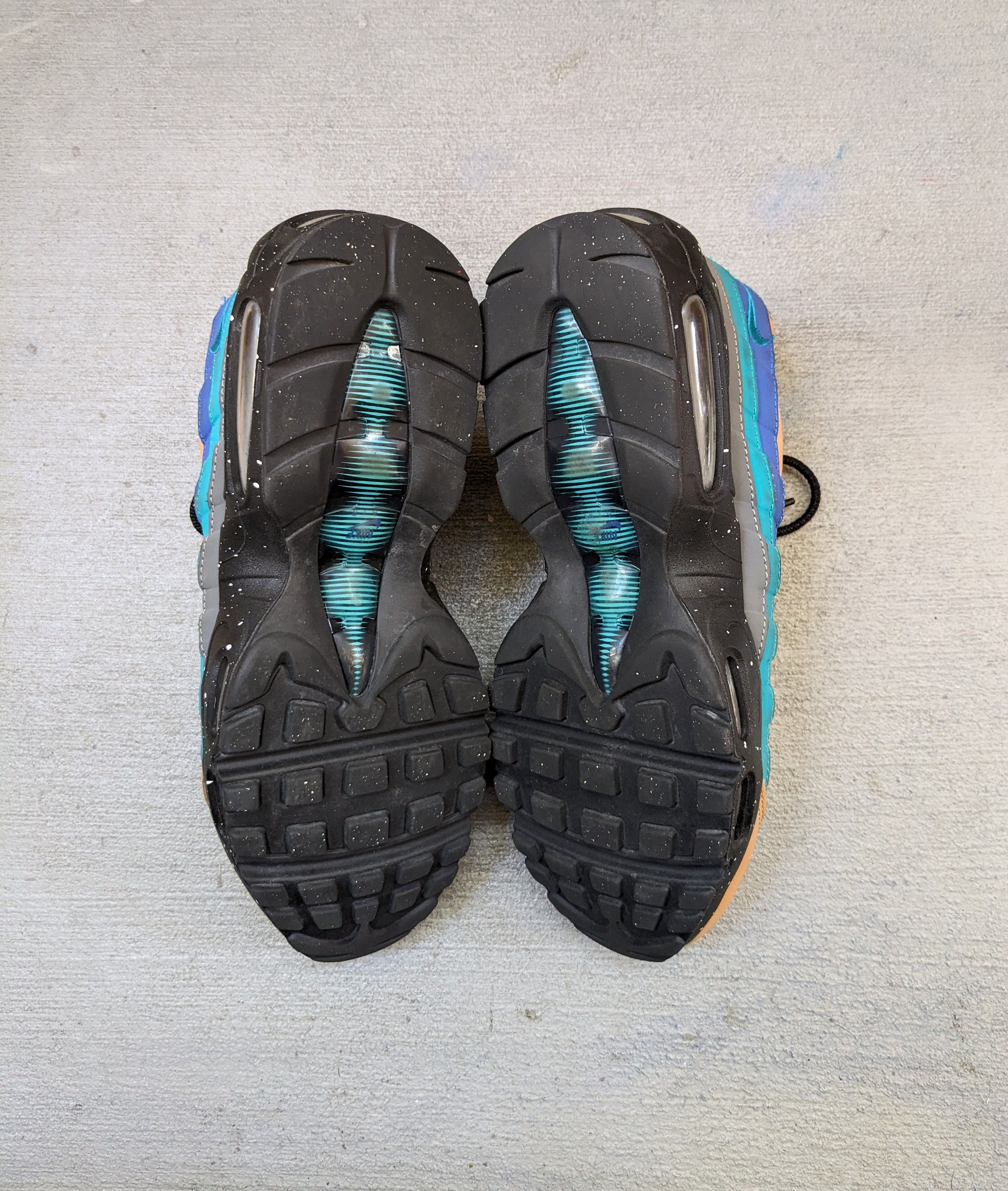 Nike Nike Air Max 95 Premium 8.5 Black Tan Blue 538416-204 Size US 8.5 / EU 41-42 - 17 Thumbnail