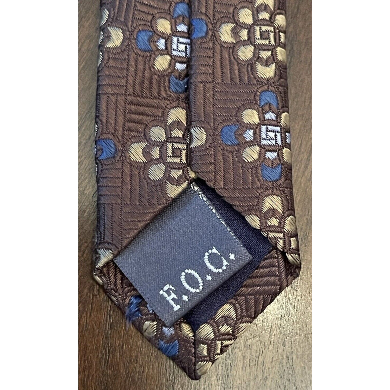 Other Forsyth Of Canada Brown Blue Hand Made Silk Made In China Size ONE SIZE - 7 Thumbnail