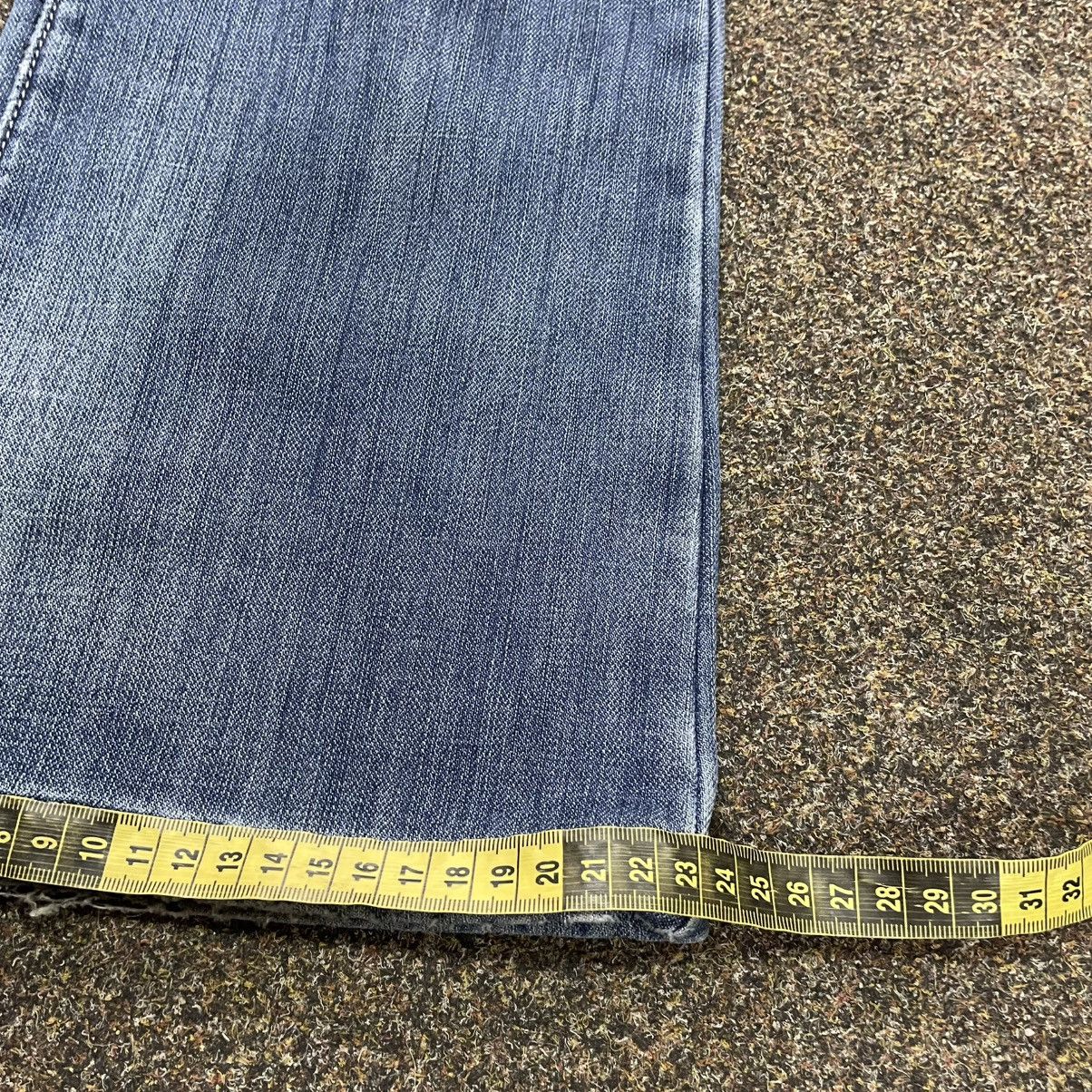 Vintage Vintage Y2K Baggy Wide Leg Bootcut Jeans Faded Skate Graphic Size 32" / US 10 / IT 46 - 8 Thumbnail