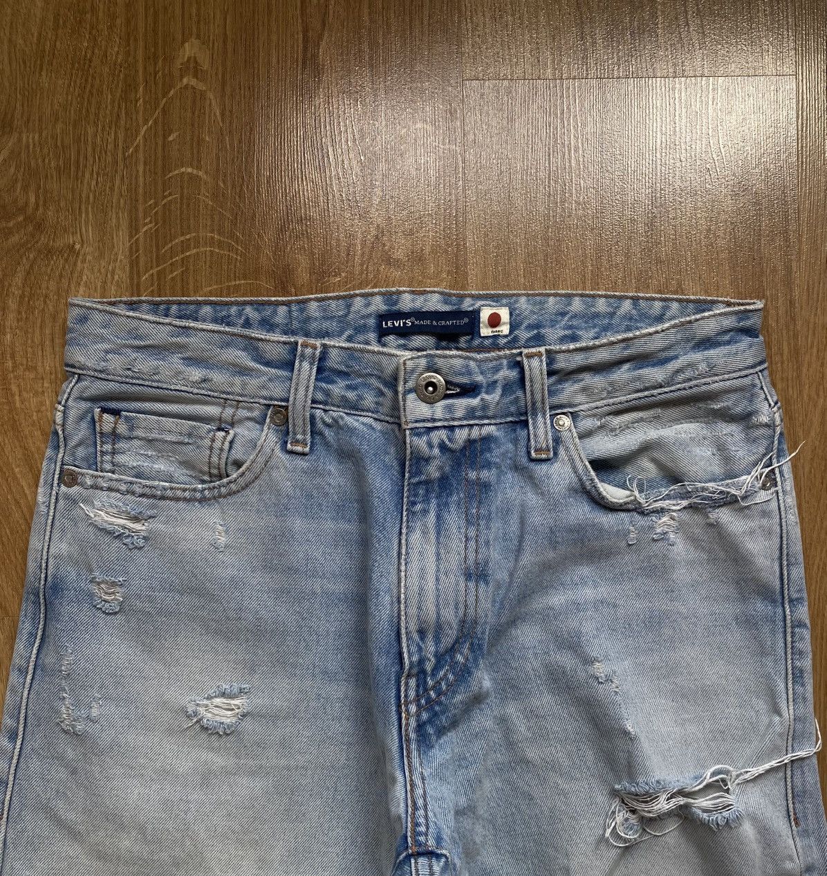 Levi's Made & Crafted Levi’s 501 Japanese Selvage Wid Taper Distressed Jeans W30 Size US 30 / EU 46 - 3 Thumbnail