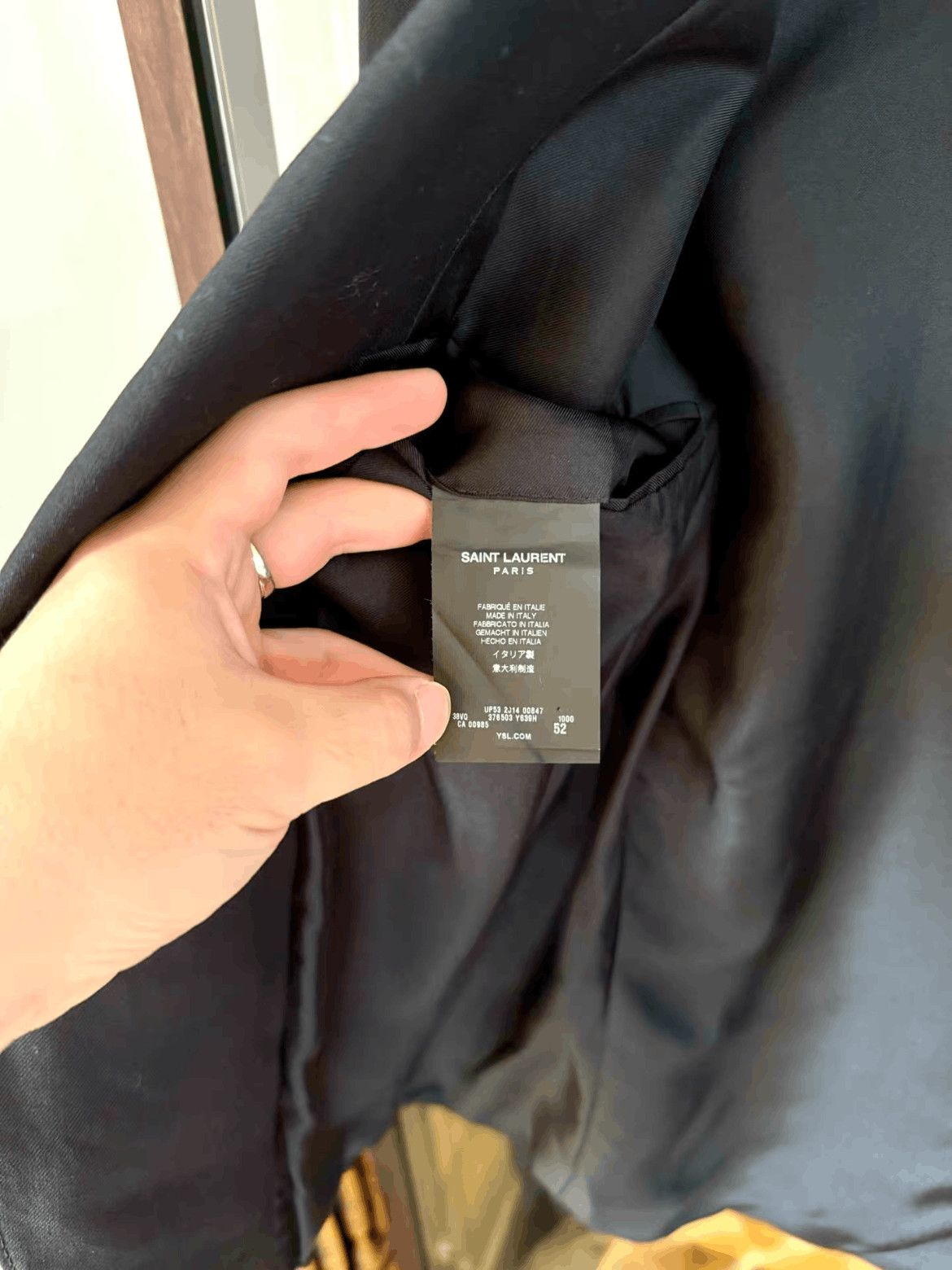 Saint Laurent Paris Sz 52 Saint Laurent Paris 15SS Runway Crystal Pattern Jack Size US L / EU 52-54 / 3 - 5 Thumbnail