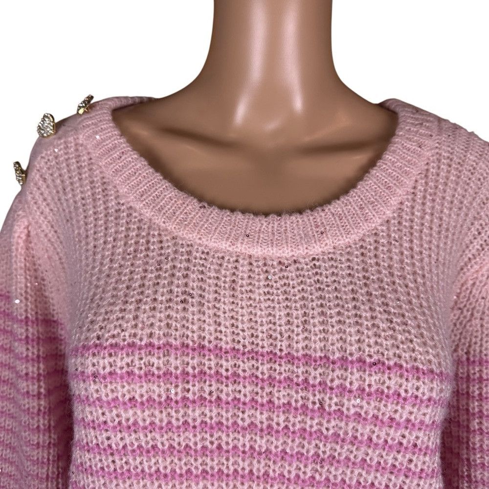 Lilly Pulitzer NWT New $148 Lilly Pulitzer Finney Peony Pink Sparkle Stri Size XL / US 12-14 / IT 48-50 - 9 Thumbnail
