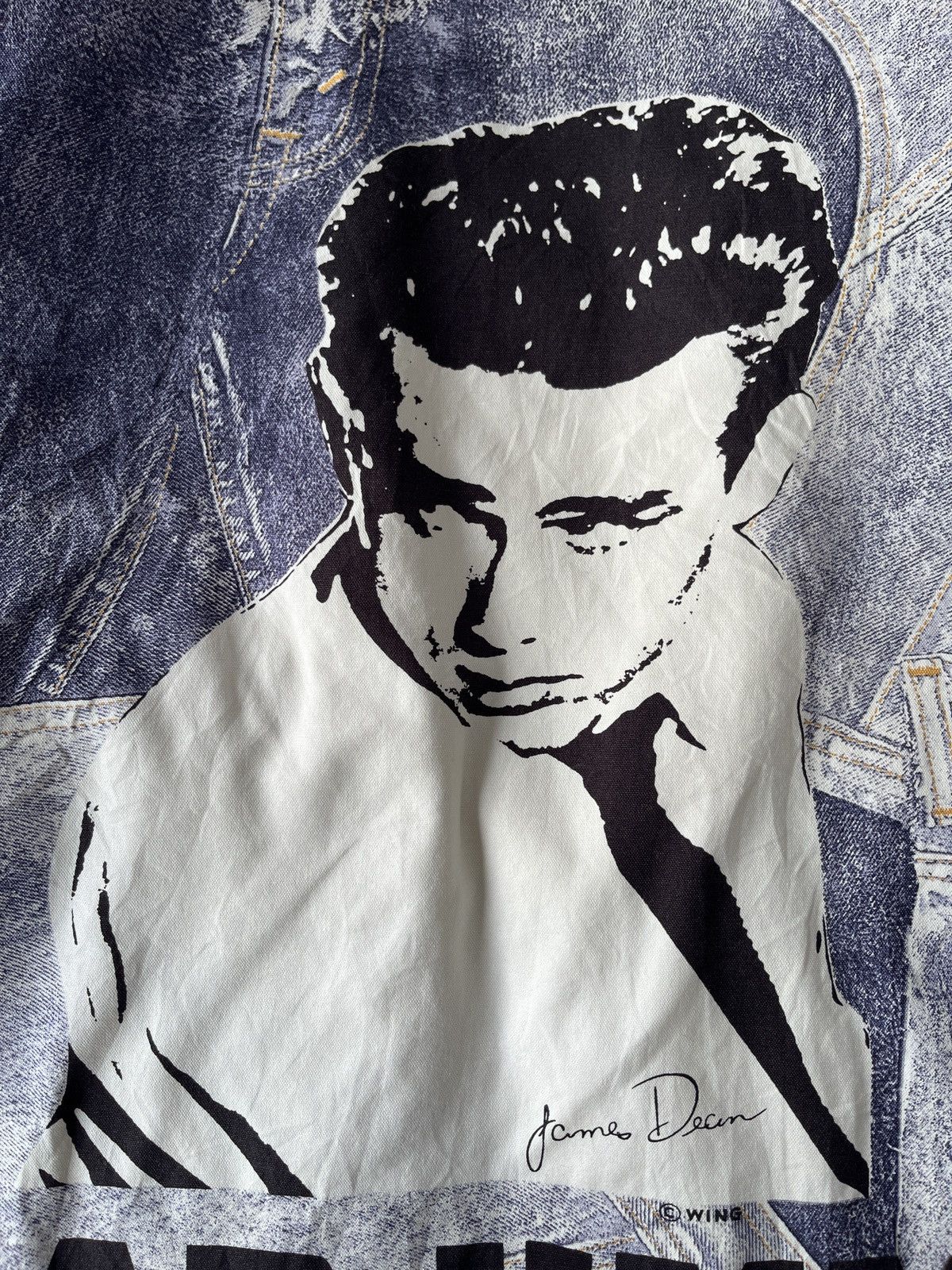 James Jean Vintage James Dean Death Cult Komono Quilted Rare Design Size US L / EU 52-54 / 3 - 4 Thumbnail