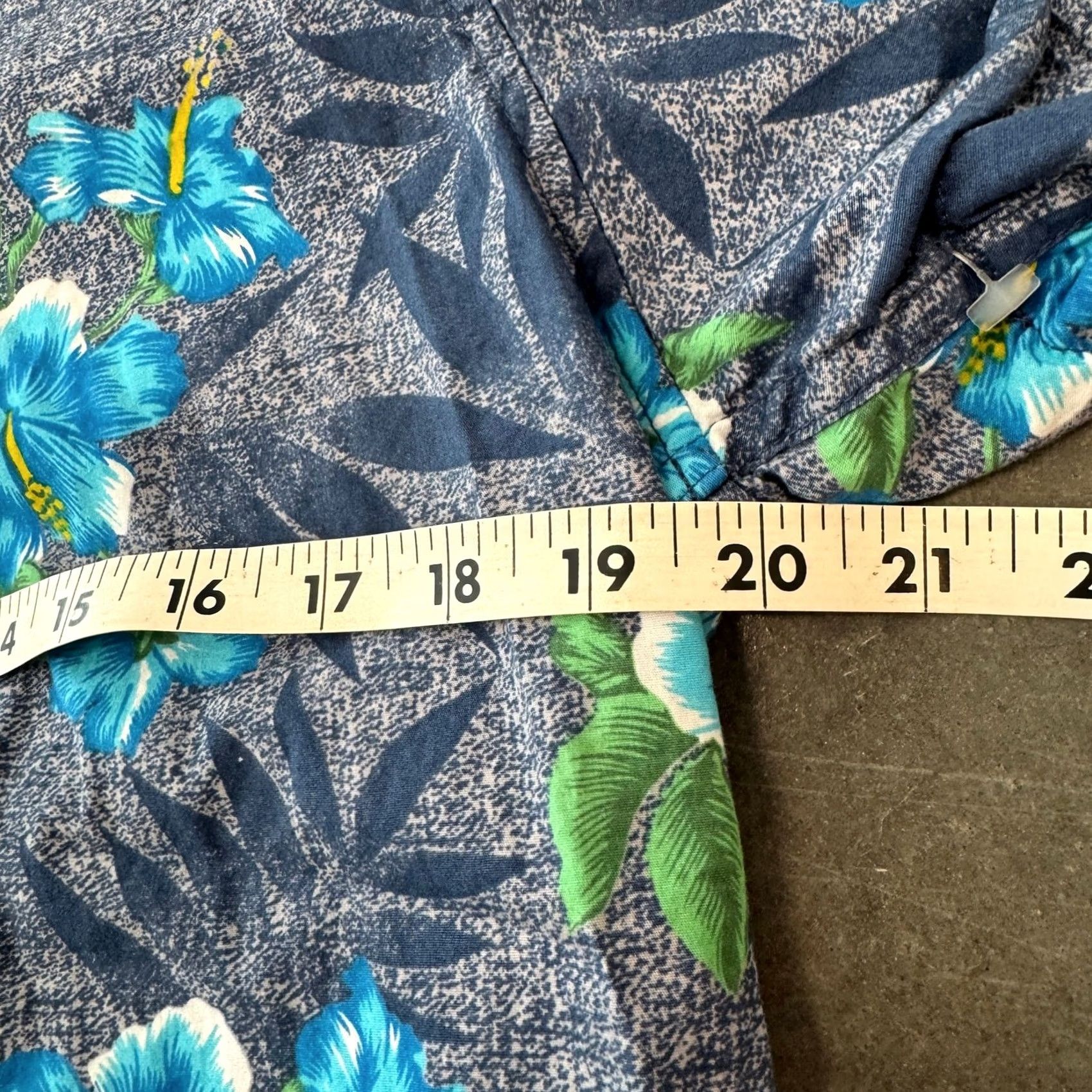Denime VINTAGE Denim & Flower Casual Floral Hawaiian Beach Button Up Blue Shirt M Mens Size US M / EU 48-50 / 2 - 4 Thumbnail