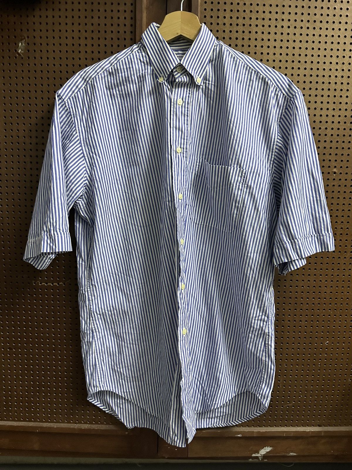 Burberry 1990-Burberry 38-15 Made in France Button-Up Size US M / EU 48-50 / 2 - 2 Thumbnail