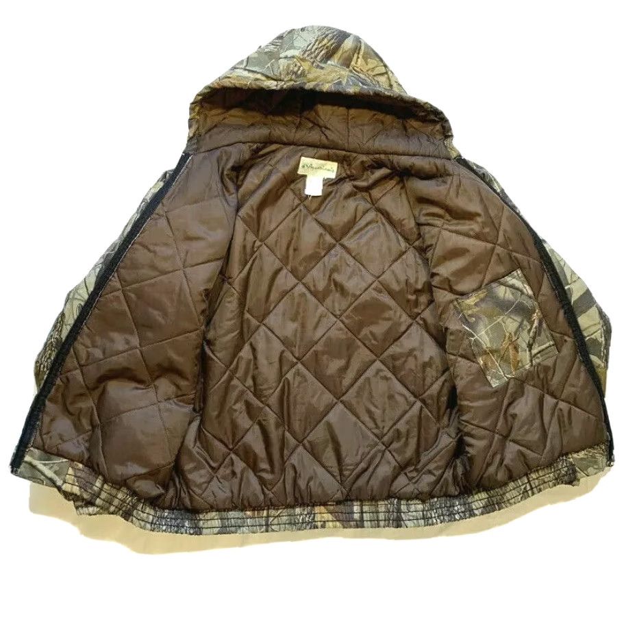 Realtree VINTAGE Aquarian's Realtree Hardwoods Camo Insulated Hooded Jacket XL Men Camouflage Bomber Coat Size US XL / EU 56 / 4 - 4 Thumbnail