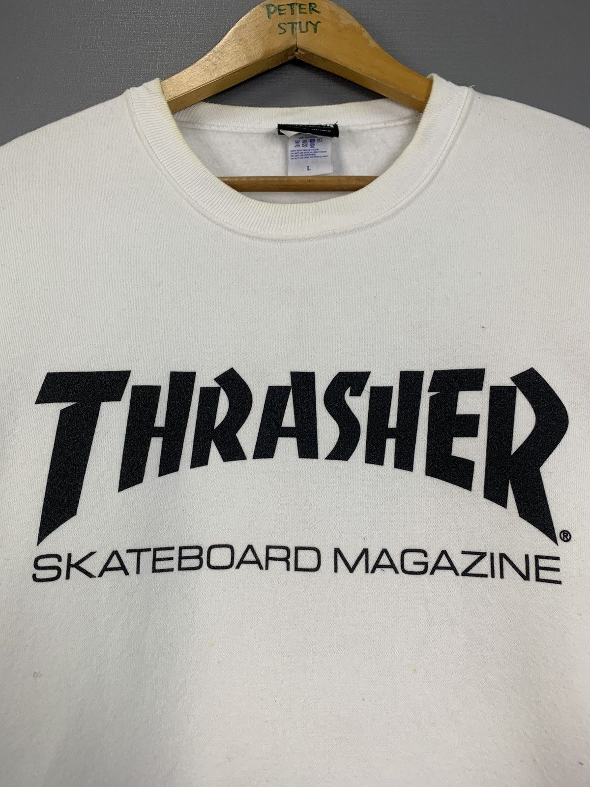 Thrasher Vintage 90s Thrasher Skateboad Megazine Sweatshirt Size US L / EU 52-54 / 3 - 6 Thumbnail
