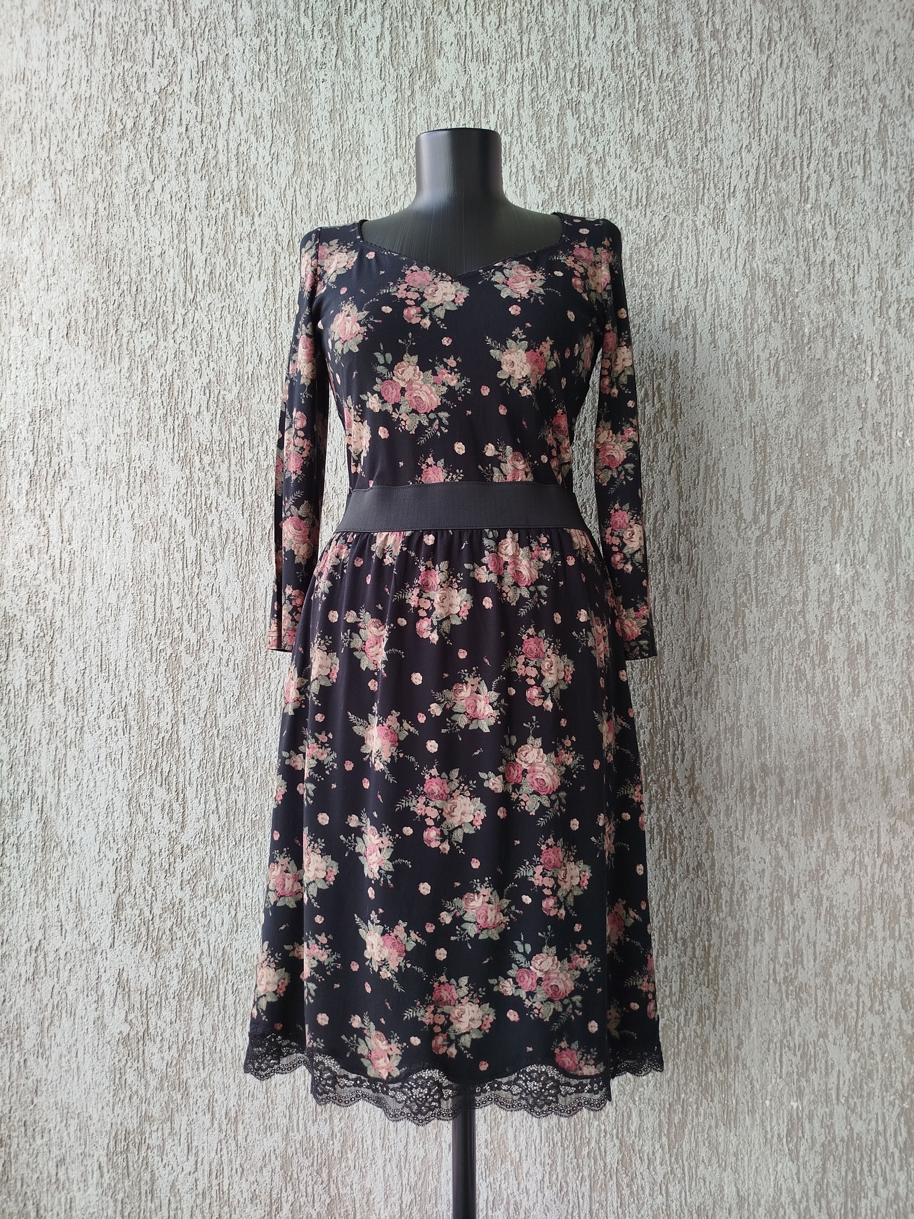Hysteric Glamour VIVE MARIA Dress Midi Floral Coquette Lace Viscose Size M Size M / US 6-8 / IT 42-44 - 2 Thumbnail