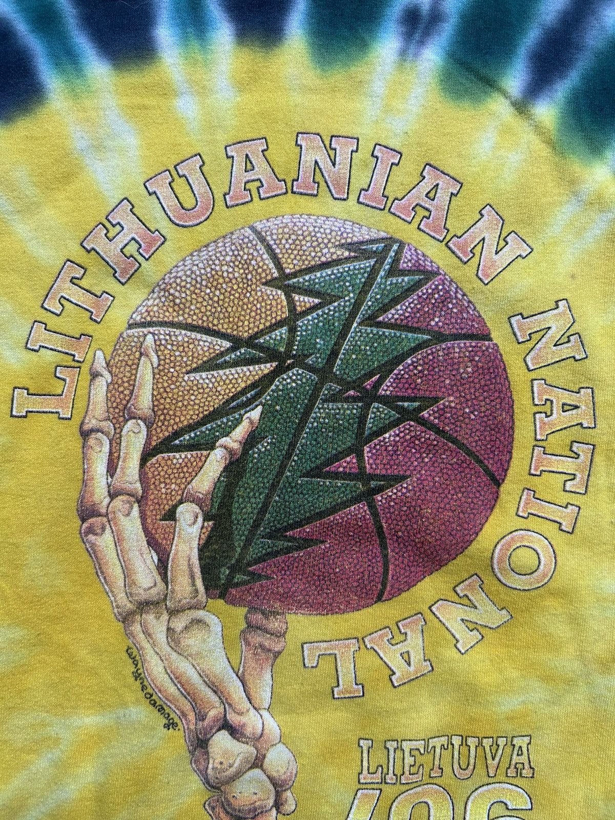 Vintage Vintage 90s Grateful Dead Lithuania Tee Sports USA Anvil Size US XXL / EU 58 / 5 - 7 Thumbnail