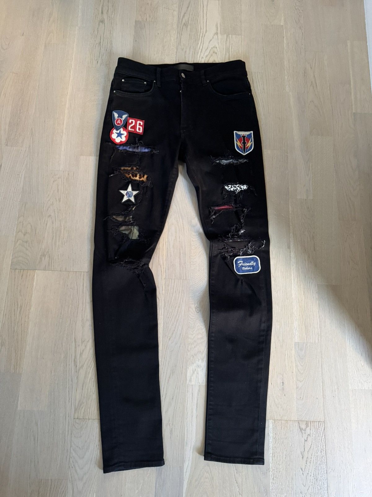 Amiri AMIRI jeans STUDY real tape measurements shown in photos Size US 32 / EU 48 - 6 Thumbnail