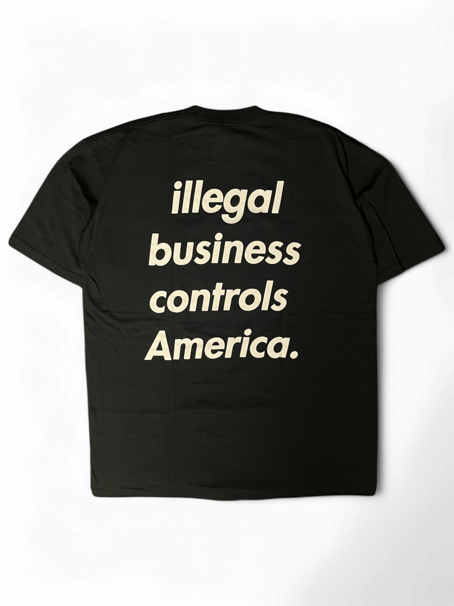 Supreme Supreme Illegal Business Controls America Black Tee Size US XL / EU 56 / 4 - 6 Thumbnail
