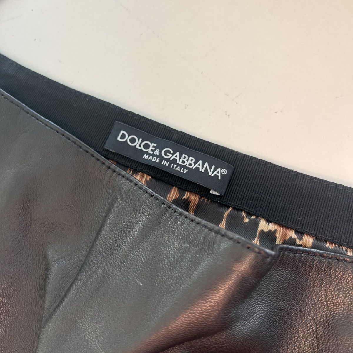 Dolce & Gabbana MULTI ZIP LEATHER SKIRT Size 26" / US 2 / IT 38 - 3 Thumbnail