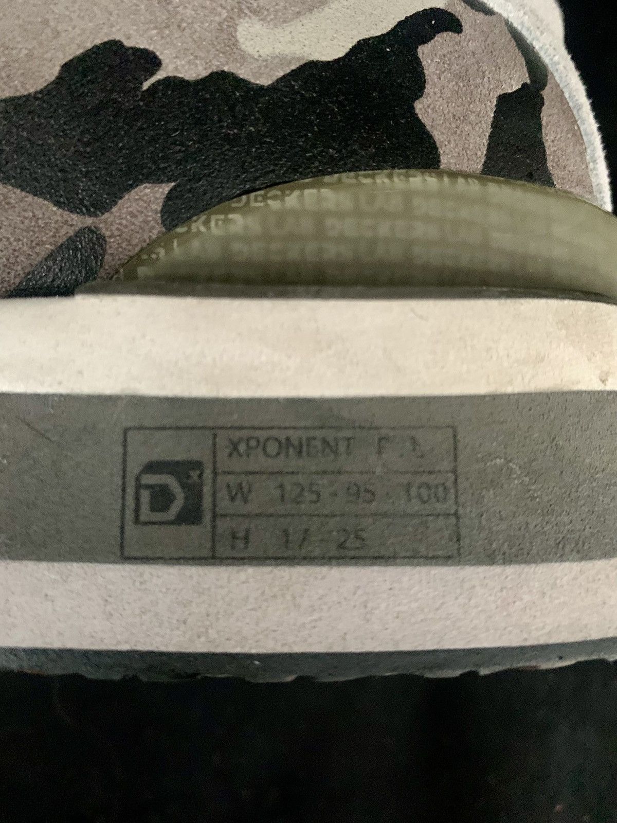 Deckers X-Lab KO-Z Sport Gray Camo Fur Line Suede Shoes