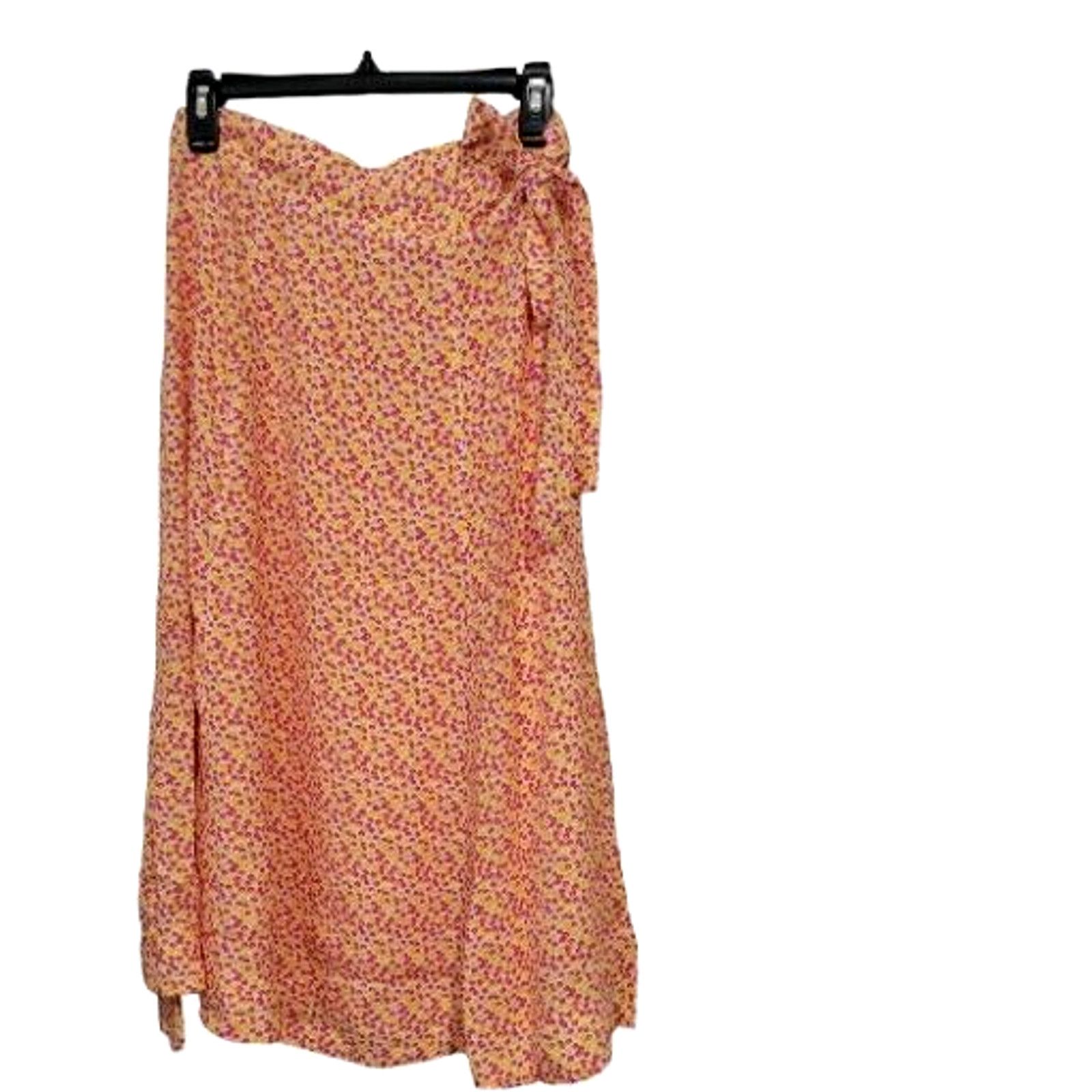 Solid & Striped Solid & Striped Wrap Midi Floral Women Skirt Size Small Size 30" / US 8 / IT 44 - 1 Thumbnail