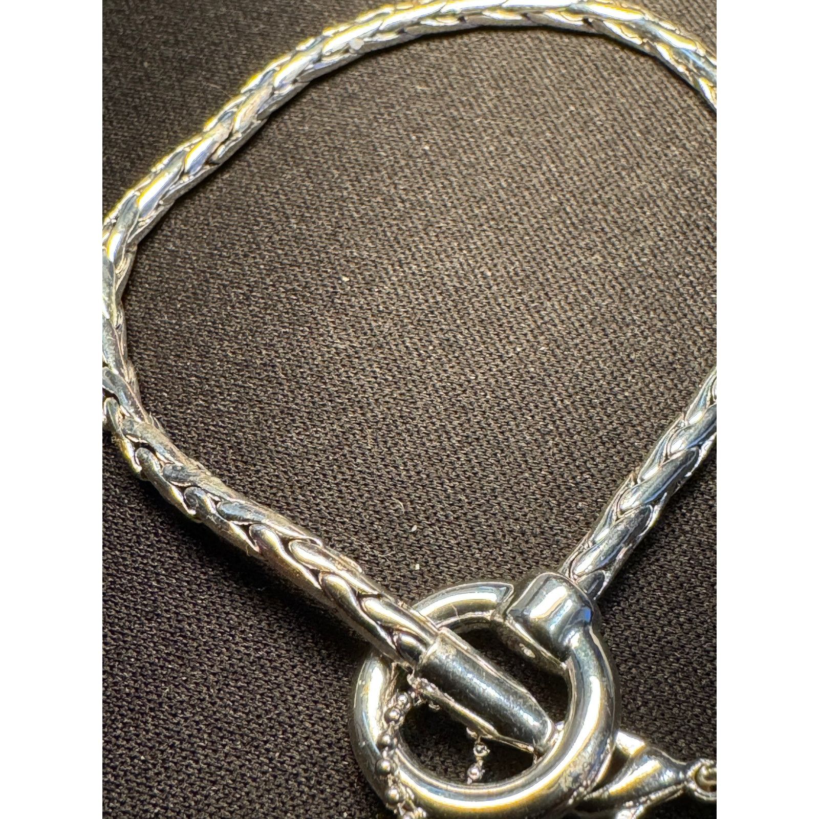 Other Da Vinci Silver Tone Toggle Clasp Braided Chain Bracelet Size ONE SIZE - 3 Thumbnail