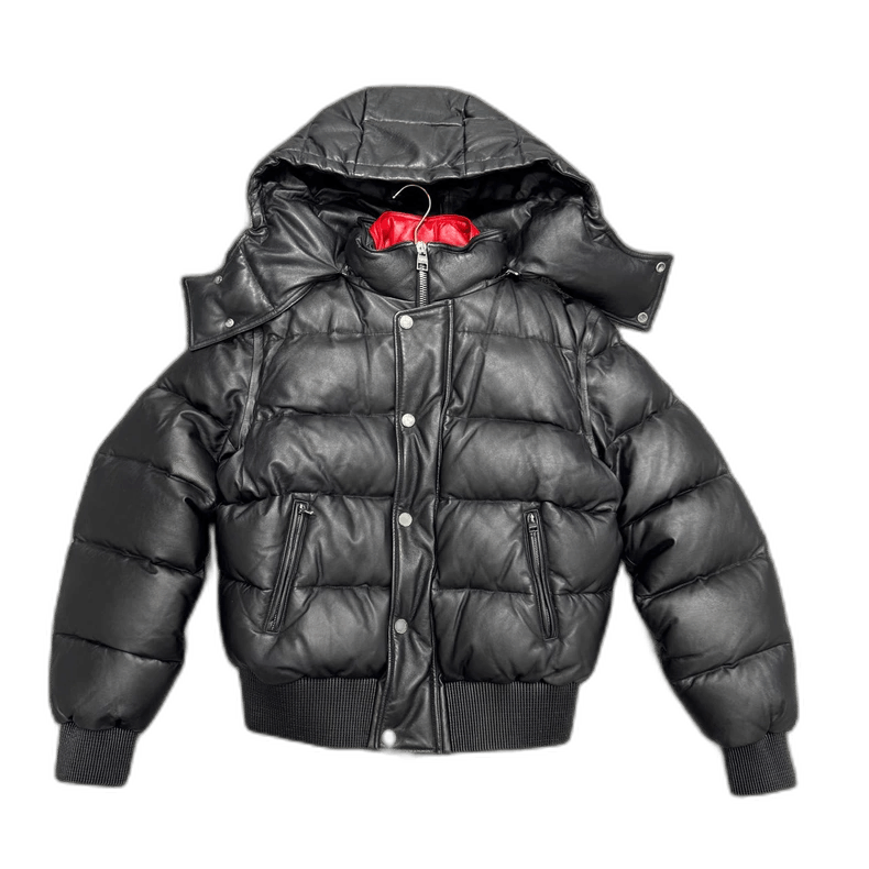 Alexander McQueen Alexander McQueen Leather Puffer Jacket-yf Size US L / EU 52-54 / 3 - 1 Thumbnail