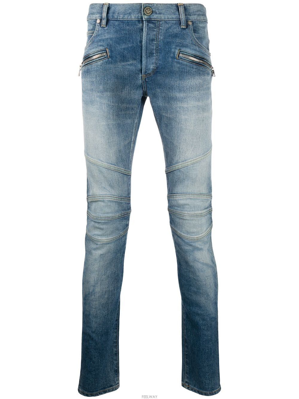 Balmain Balmain - S/S ‘21 - Embossed Logo Skinny Jeans Size US 30 / EU 46 - 21 Thumbnail