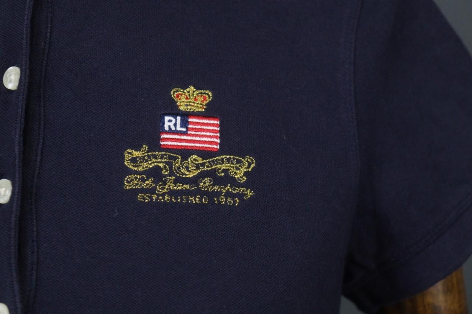 Polo Ralph Lauren Polo Ralph Lauren Navy Cotton Popover Polo Shirt Size M Size US M / EU 48-50 / 2 - 4 Thumbnail