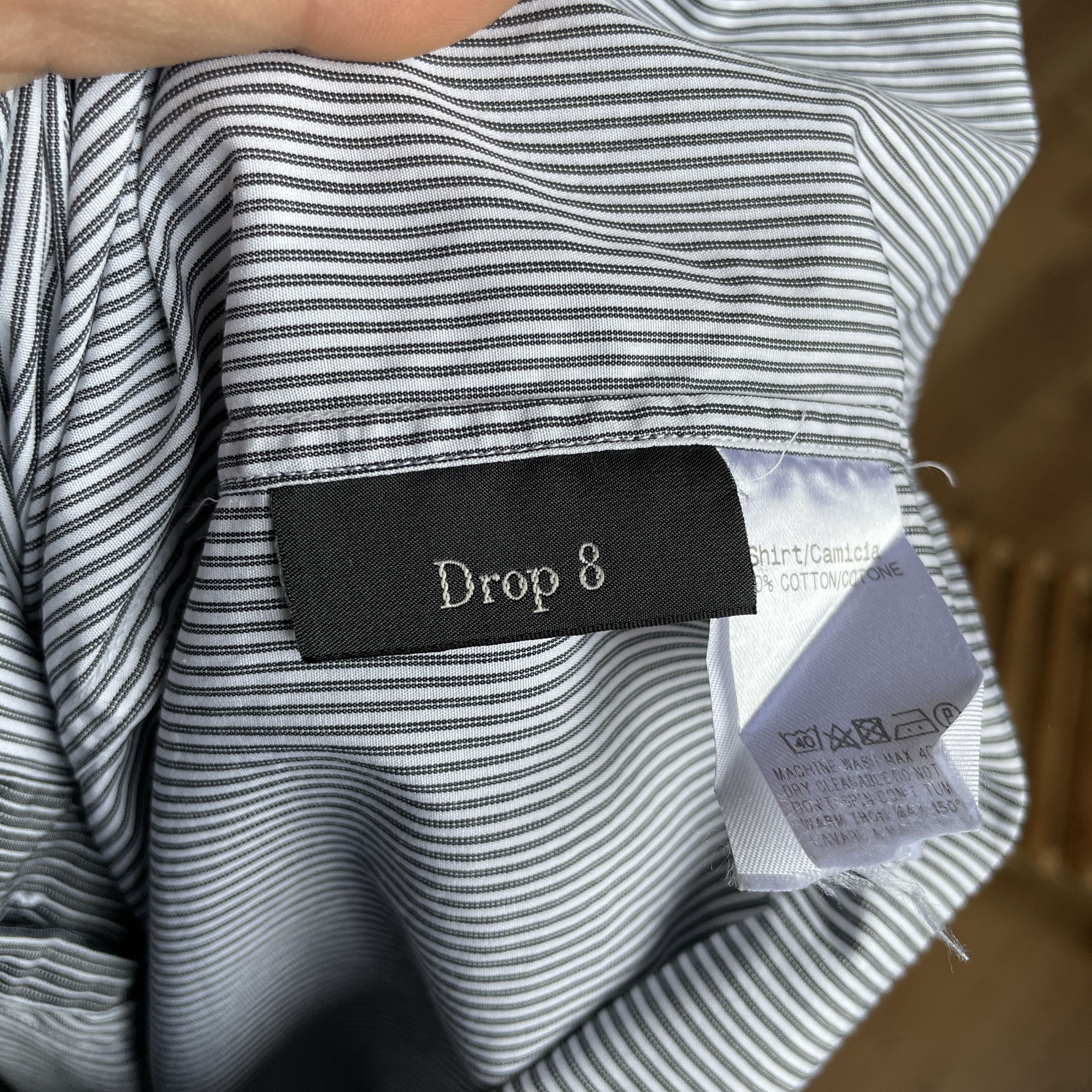 Z Zegna Z Zegna Striped Dress Shirt Size 41 Size 40R - 8 Thumbnail