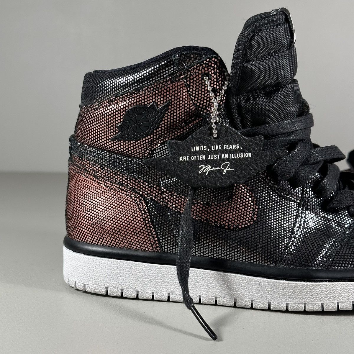Nike Nike Air Jordan 1 High OG Fearless Metallic Rose Sneakers Size US 6 / IT 36 - 2 Thumbnail