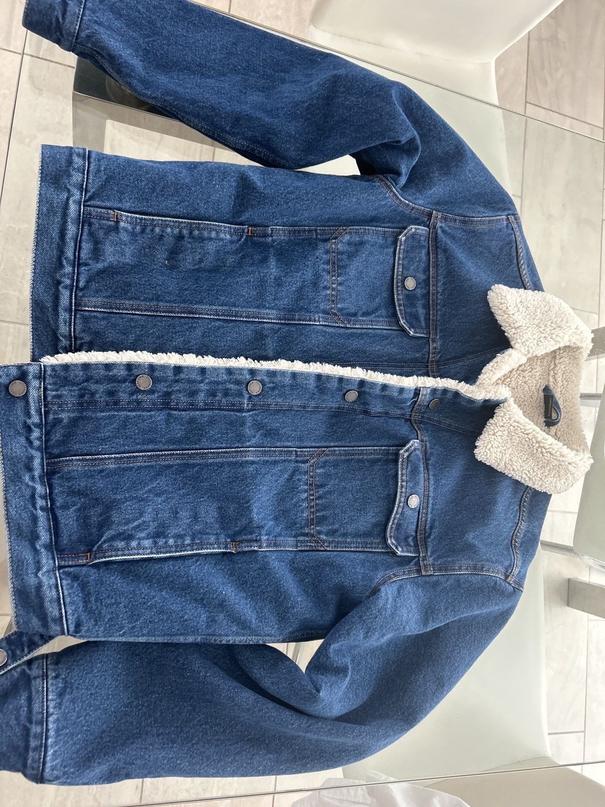 October's Very Own OVO Shearling Denim Jacket Size US M / EU 48-50 / 2 - 1 Thumbnail