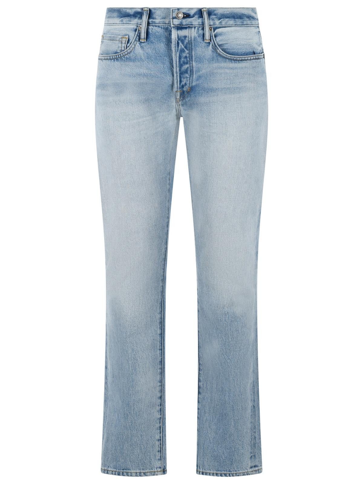 Tom Ford TOM FORD Pale Blue Cotton And Lyocell Jeans Size US 33 - 1 Thumbnail