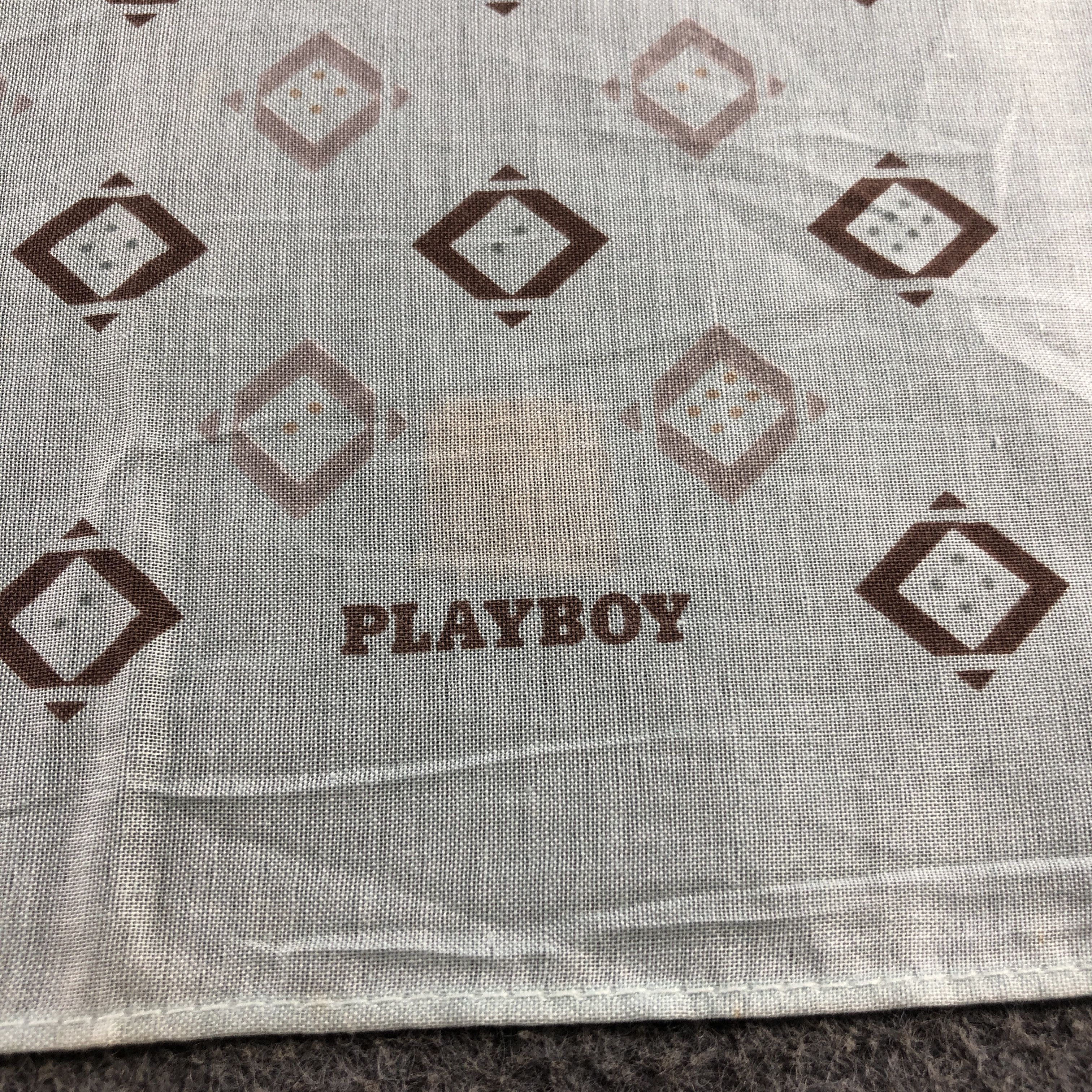 Playboy × Vintage Playboy Handkerchief Neckerchief Bandana H2413 Size ONE SIZE - 4 Thumbnail