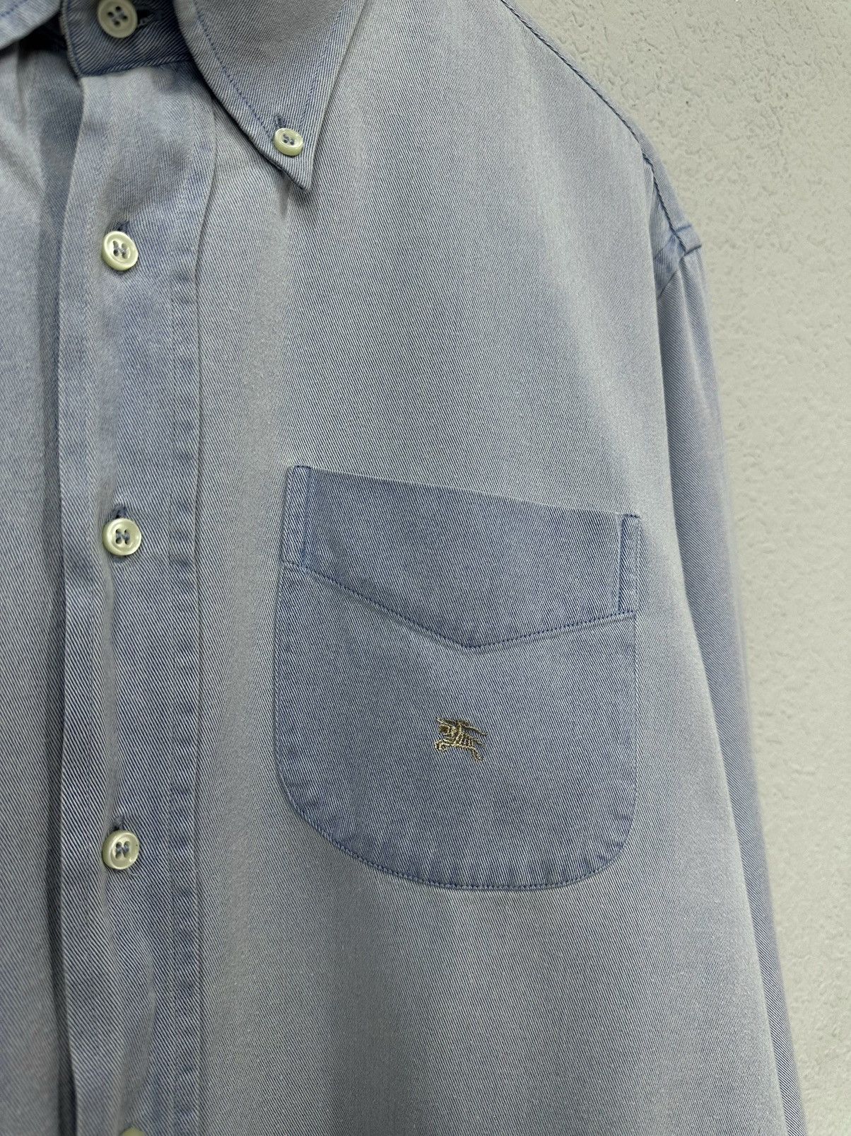 Burberry Vintage Mens Shirt Burberry England Classic Y2k Avantgarde Size US L / EU 52-54 / 3 - 6 Thumbnail