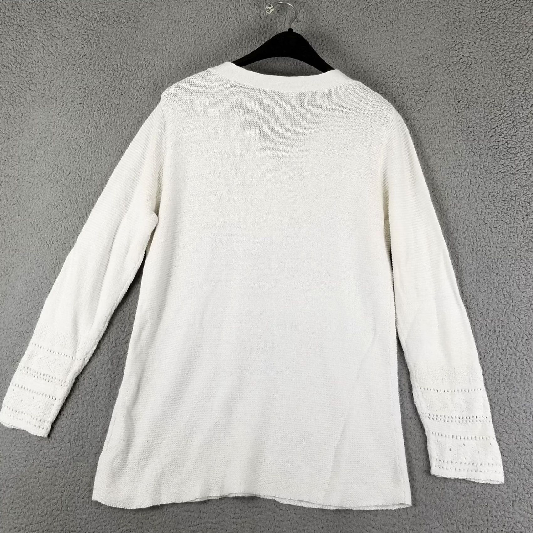 Pendleton Pendleton Linen Blend Sweater Woman Large L White Knit Pullover ladies 90s/ Cottagecore Size L / US 10 / IT 46 - 6 Thumbnail