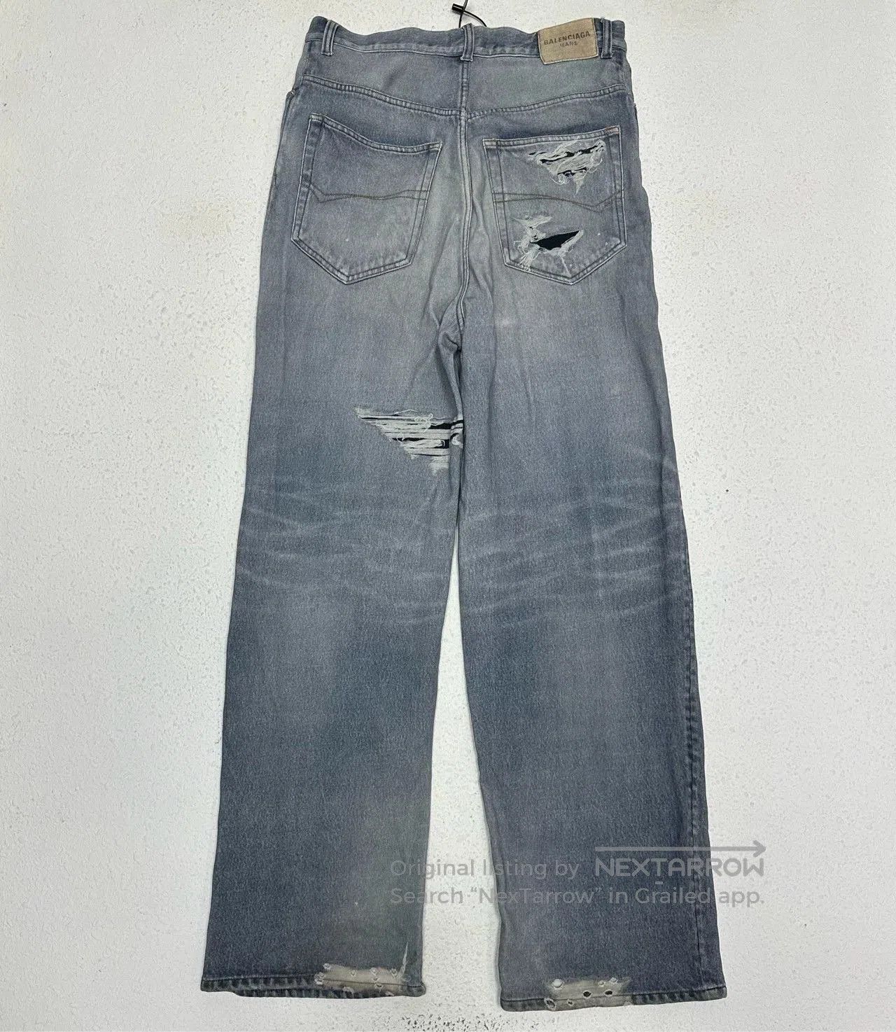 Balenciaga balenciaga 3d printed ripped denim pants. Size US 26 / EU 42 - 2 Thumbnail