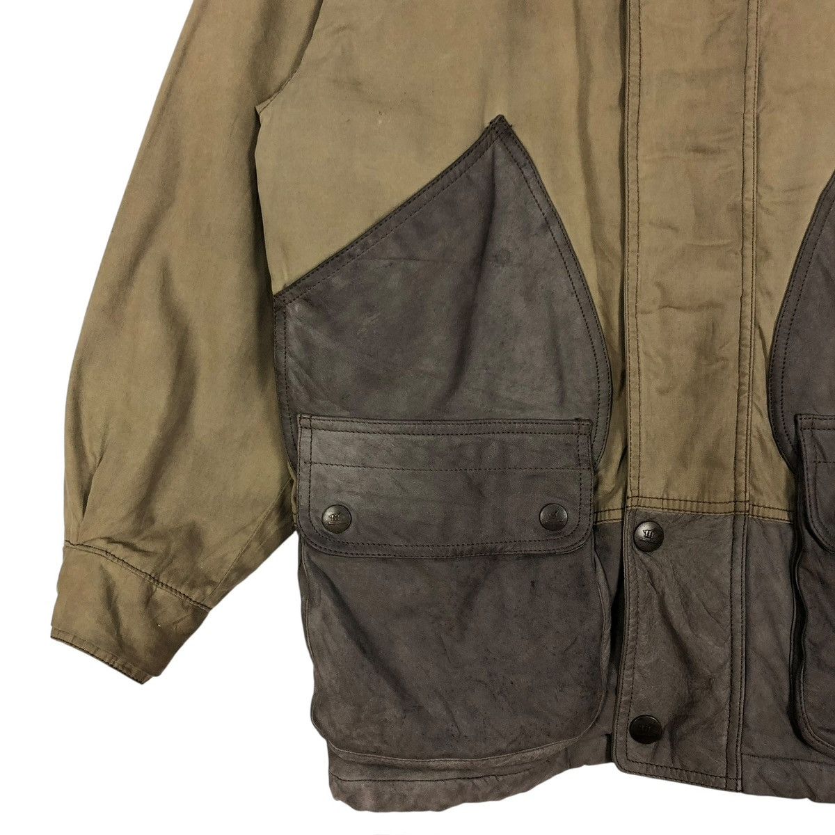 Henry Cotton's Vintage Henry Cottons Rugged Suede Jacket Hoodie Italy Size US L / EU 52-54 / 3 - 4 Thumbnail