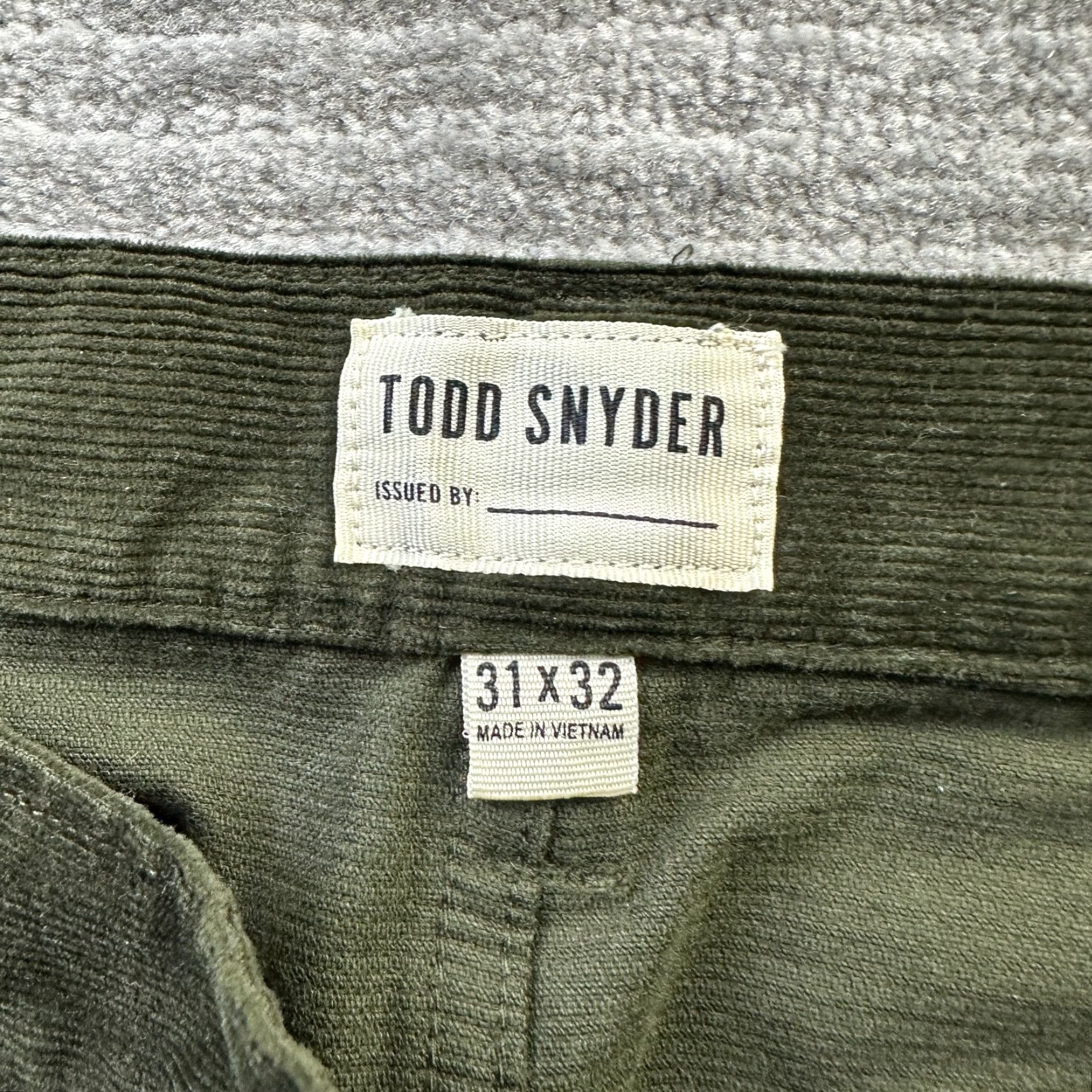 Todd Snyder Todd Snyder Corduroy Pants Slim Fit Chino Men 31x32 31x29 Green 5-Pocket Casual Vintage No N/A Size US 31 - 6 Thumbnail